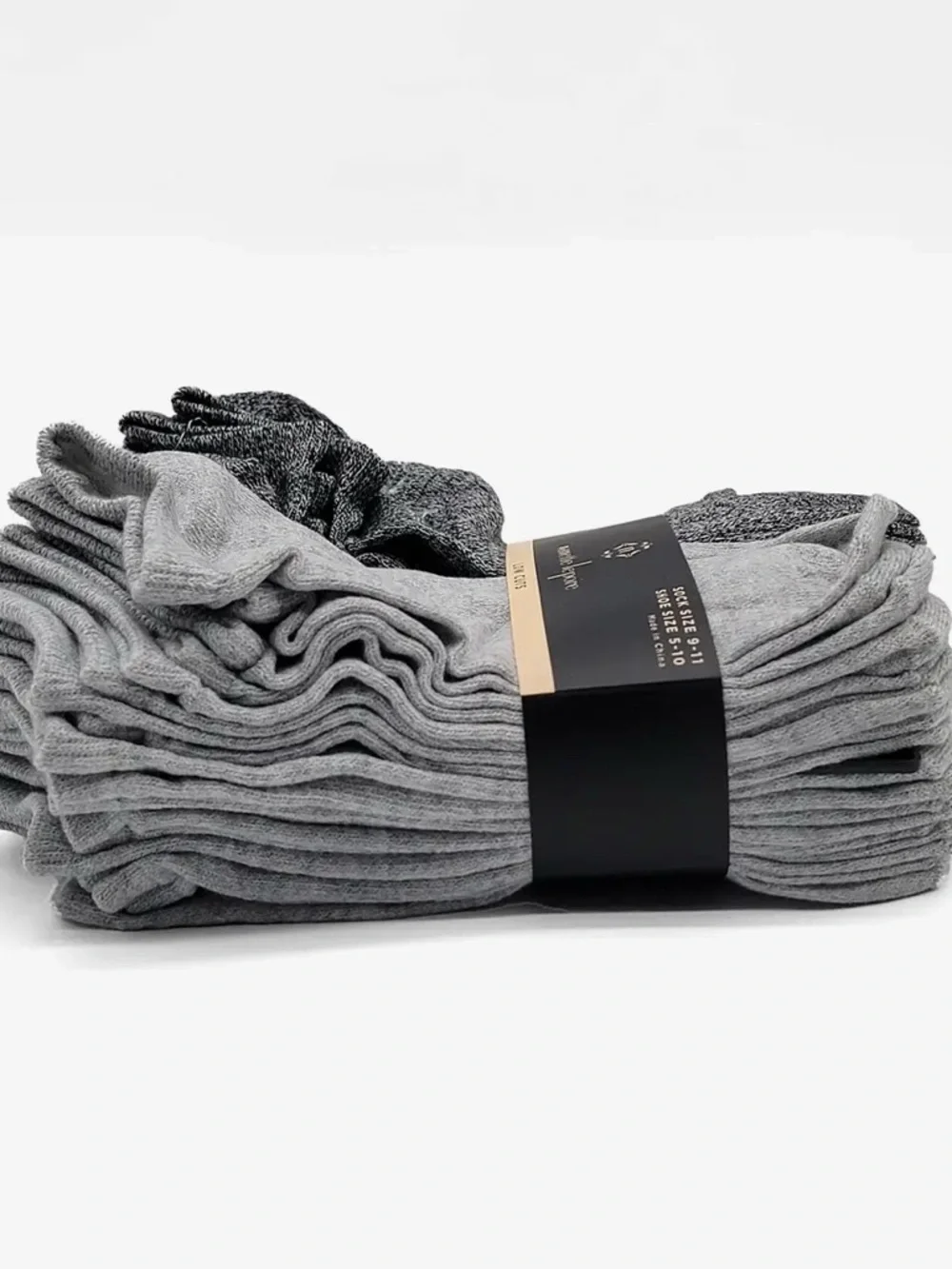 Nanette Lepore Low Cut Athletic Socks - Light Gray & Dark Gray 20 pairs